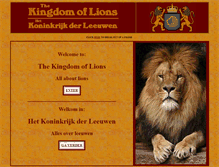 Tablet Screenshot of lionkingdom.nl